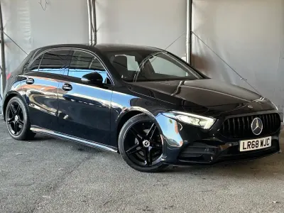 Used Mercedes A200 AMG line 2018 Black Hatchback