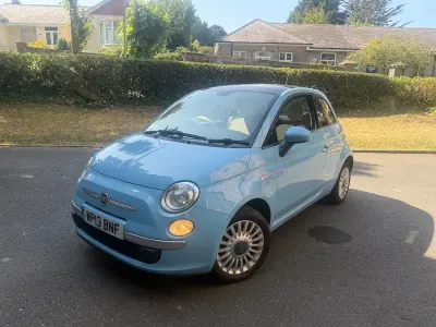 Used Fiat 500 Lounge 69 HP (50 kW) 2013 Blue Hatchback