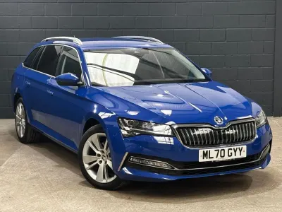 Used Skoda Superb SE L 218 HP (160 kW) 2020 Blue Estate