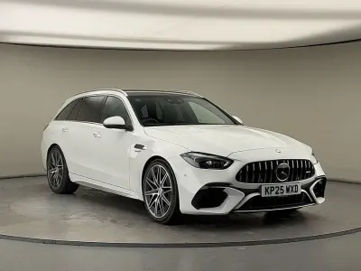 Used Mercedes C63 AMG Premium Plus 2025 Opalite white Estate