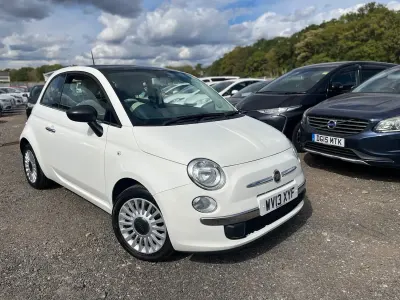 Used Fiat 500 Lounge 69 HP (50 kW) 2013 White Hatchback