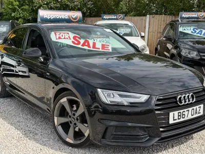 Used Audi A4 Black Edition 190 HP (139 kW) 2018 Black Sedan