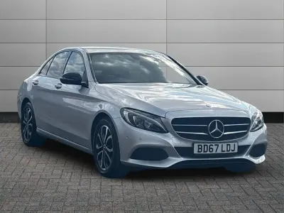 Used Mercedes C200 181 HP (133 kW) 2017 Iridium silver Sedan