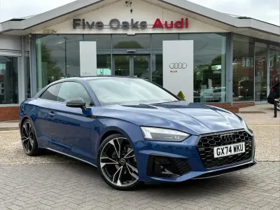Used Audi A5 Black Edition 150 HP (110 kW) 2024 Blue Coupe