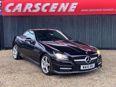 Black Used 2015 Mercedes SLK250 AMG Cabriolet | £9,499 (Fair price)