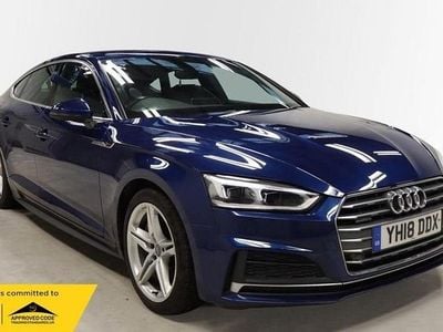 Blue Used 2018 Audi A5 Sportback S-Line Hatchback | £16,750 (Fair price)