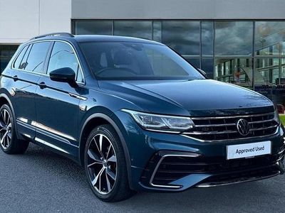 Nightshade blue metallic Used 2020 VW Tiguan R-line SUV | £27,159 (A bit pricey)