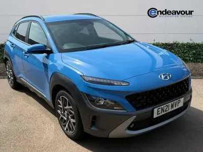 Second-hand Hyundai Kona Premium 141 CP (103 kW) 2021 Albastru SUV