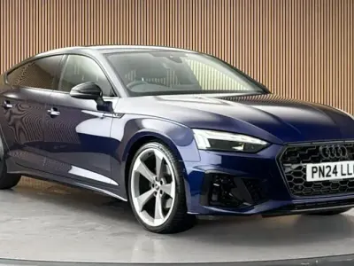 Used Audi A5 Sportback Black Edition 150 HP (110 kW) 2024 Blue Hatchback
