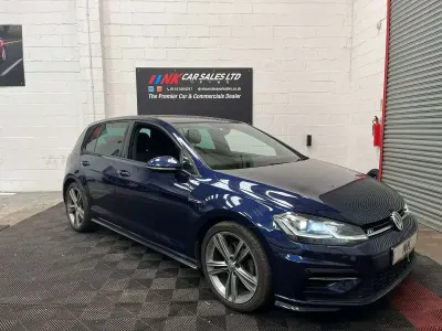 Used VW Golf VII R-line 150 HP (110 kW) 2019 Blue Hatchback