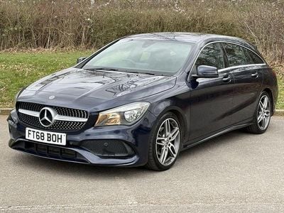 Used Mercedes CLA200 Shooting Brake AMG line 156 HP (114 kW) 2018 Blue Estate