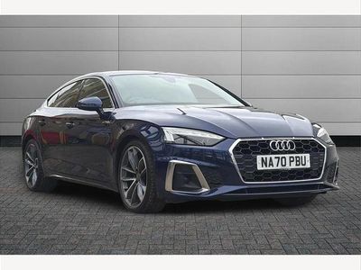 Used Audi A5 Sportback S-Line 163 HP (119 kW) 2020 Blue Hatchback