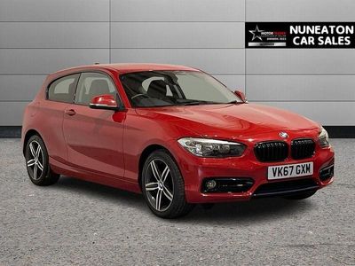 Used BMW 118 Sport Line 2017 Red Hatchback