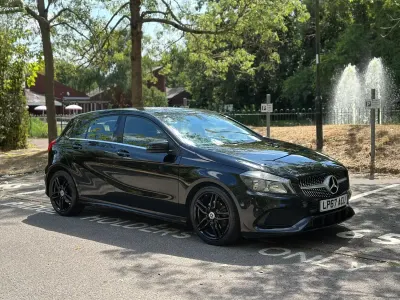 Used Mercedes A160 AMG line 2018 Black Hatchback