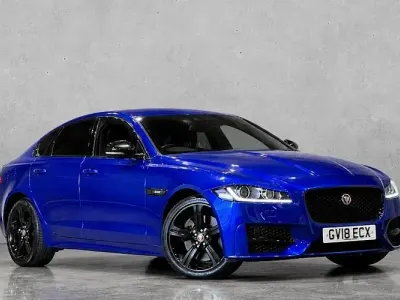 Used Jaguar XF R-Sport 300 HP (220 kW) 2018 Blue Sedan