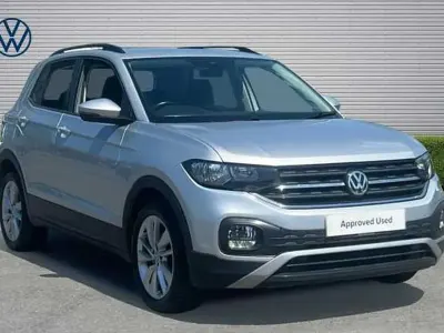 Used VW T-Cross SE 95 HP (69 kW) 2020 Reflex silver metallic SUV