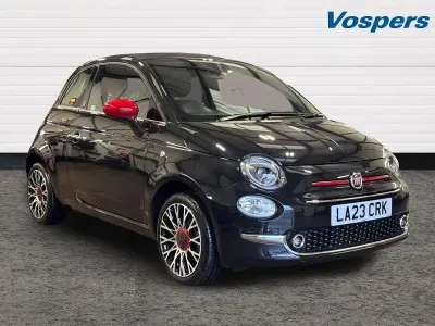 Used Fiat 500 Red 2023 Black Cabriolet