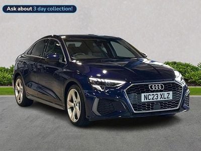 Used Audi A3 S-Line 110 HP (80 kW) 2023 Blue Sedan