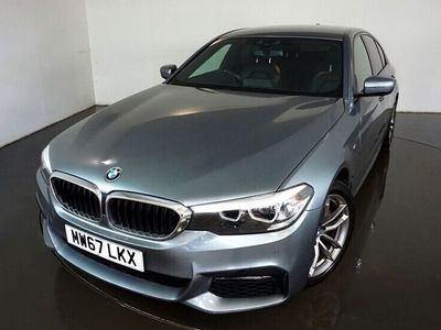 used BMW 520 5 Series 2.0 D XDRIVE M SPORT 4d AUTO-2 OWNER CAR FINISHED IN BLUESTONE WITH BLACK DAKOTA LEATHER-18"DOUBL