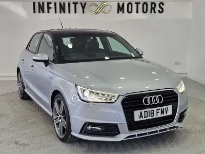 Used Audi A1 Sportback S-Line 125 HP (91 kW) 2018 Silver Hatchback