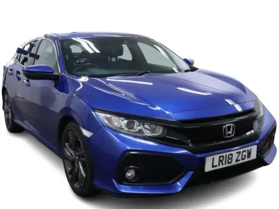 Used Honda Civic SR 129 HP (94 kW) 2018 Blue Hatchback