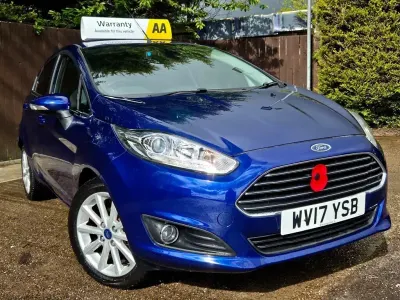 Used Ford Fiesta Titanium 2017 Blue Hatchback