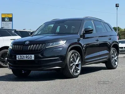 Used Skoda Kodiaq SportLine 150 HP (110 kW) 2021 Black SUV