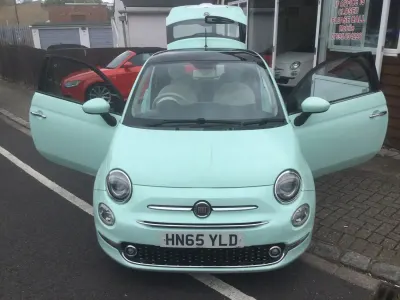 Używany Fiat 500 Lounge 69 KM (50 kW) 2015 Zielony Hatchback