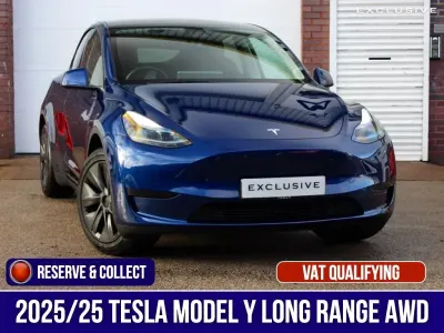 Used Tesla Model Y Long Range AWD 378 kW (514 HP) 2025 Blue SUV