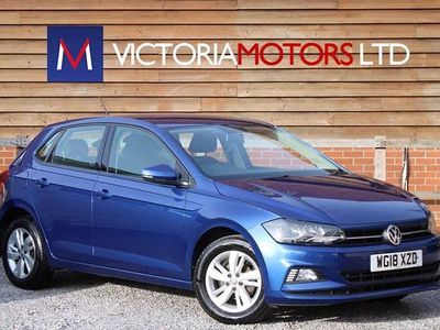 Used VW Polo SE 95 HP (69 kW) 2018 Blue Hatchback