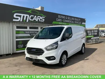 Used Ford Transit Custom Limited 130 HP (95 kW) 2023 Grey/red Van
