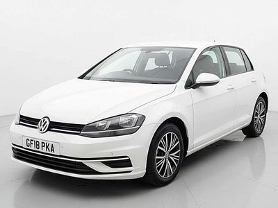 White Used 2018 VW Golf VII SE Hatchback | £9,390 (Fair price)