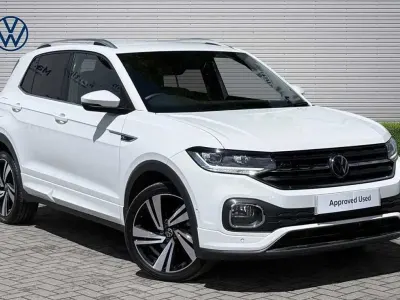 Used VW T-Cross R-line 110 HP (80 kW) 2022 White SUV