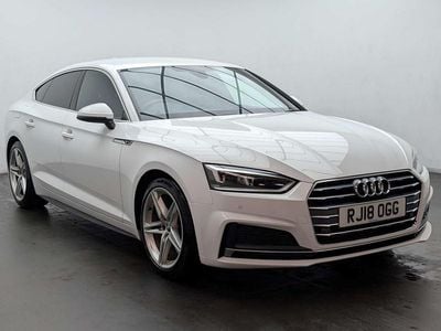 Used Audi A5 Sportback S-Line 190 HP (139 kW) 2018 White Hatchback