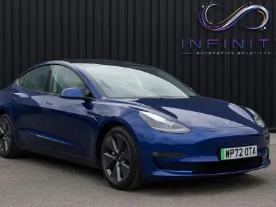 Used Tesla Model 3 Long Range AWD 11 kW (15 HP) 2022 Blue Sedan