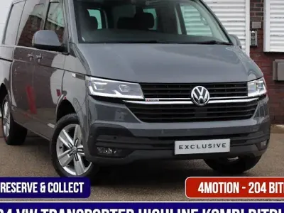 Used VW T7 Highline 204 HP (150 kW) 2024 Grey Van