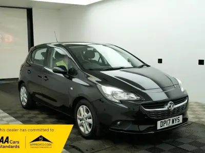 Used Vauxhall Corsa Design Edition 90 HP (66 kW) 2017 Black Hatchback