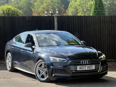 Used Audi A5 Sportback S-Line 2017 Blue Hatchback