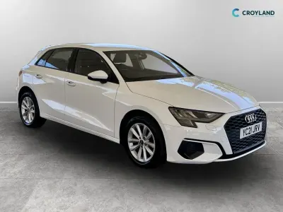 Used Audi A3 Sportback 110 HP (80 kW) 2021 White Hatchback