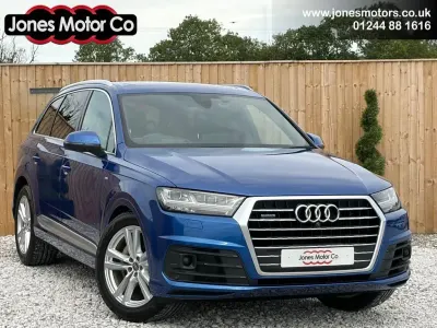 Used Audi Q7 S-Line 333 HP (244 kW) 2017 Blue SUV