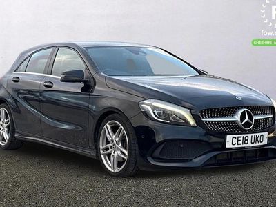 Black Used 2018 Mercedes A180 AMG Line Premium Hatchback | £12,099 (Fair price)