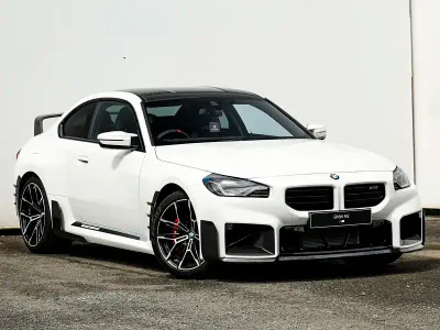 New BMW M2 2025 White Coupe
