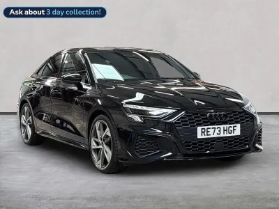 Used Audi A3 Black Edition 150 HP (110 kW) 2024 Black Sedan