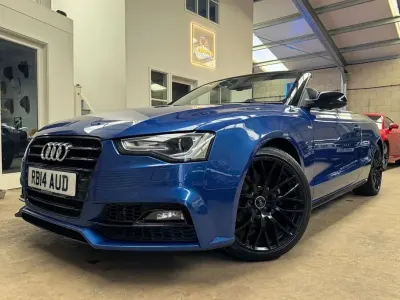 Used Audi A5 Cabriolet S-Line 174 HP (127 kW) 2015 Blue Cabriolet