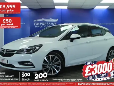 Used Vauxhall Astra Elite 2018 White Hatchback