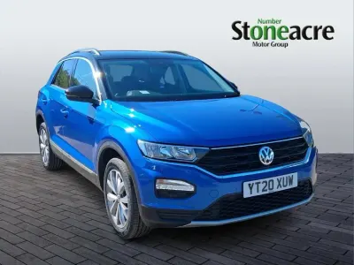 Used VW T-Roc Design 113 HP (83 kW) 2020 Blue SUV