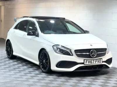 Used Mercedes A160 AMG Line Premium Plus 2017 White Hatchback