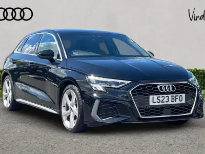 Used Audi A3 S-Line 147 HP (108 kW) 2023 Black Sedan