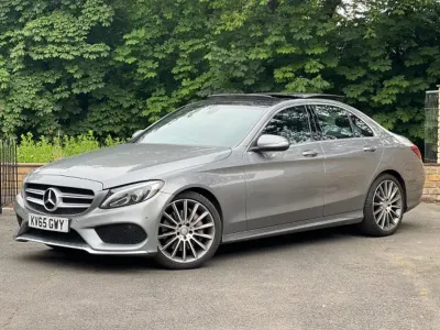 Used Mercedes C250 AMG Line Premium 2015 Silver Sedan