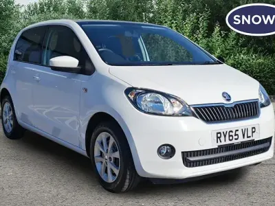 Used Skoda Citigo SE L 75 HP (55 kW) 2015 White Hatchback